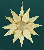 12 Point Star<br>Wooden Ornament